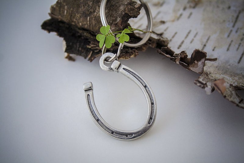 DANFORTH Horseshoe Keychain â€“ Handcrafted Pewter Horse Shoe Keychain â€“ Made In USA - Image 2